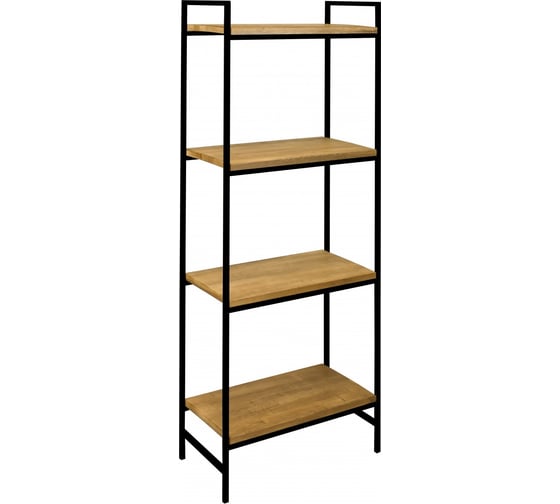 Изображение товара Стеллаж GreenWeen ALTO черный, дуб, 550x300x1450 GW-ALTO-550W-B