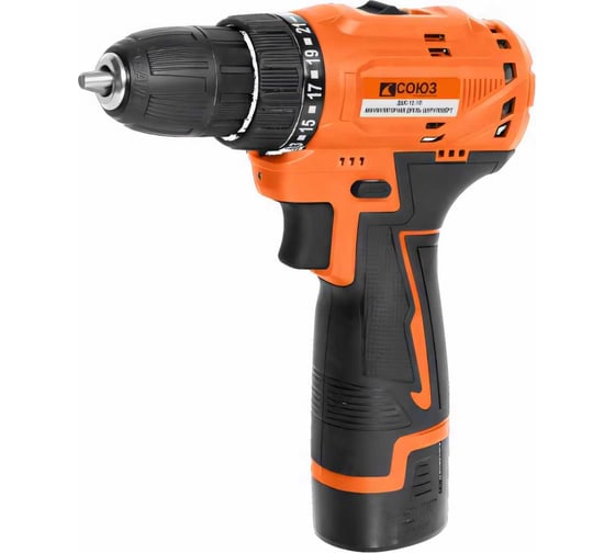 Изображение товара Аккумуляторная дрель-шуруповерт Союз ДШС-12-1Л