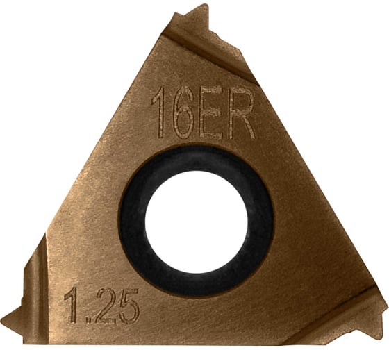 Изображение товара Пластина токарная сменная неперетачиваемая Carbon IT16ER125ISO6036 для точения наружней резьбы 899060