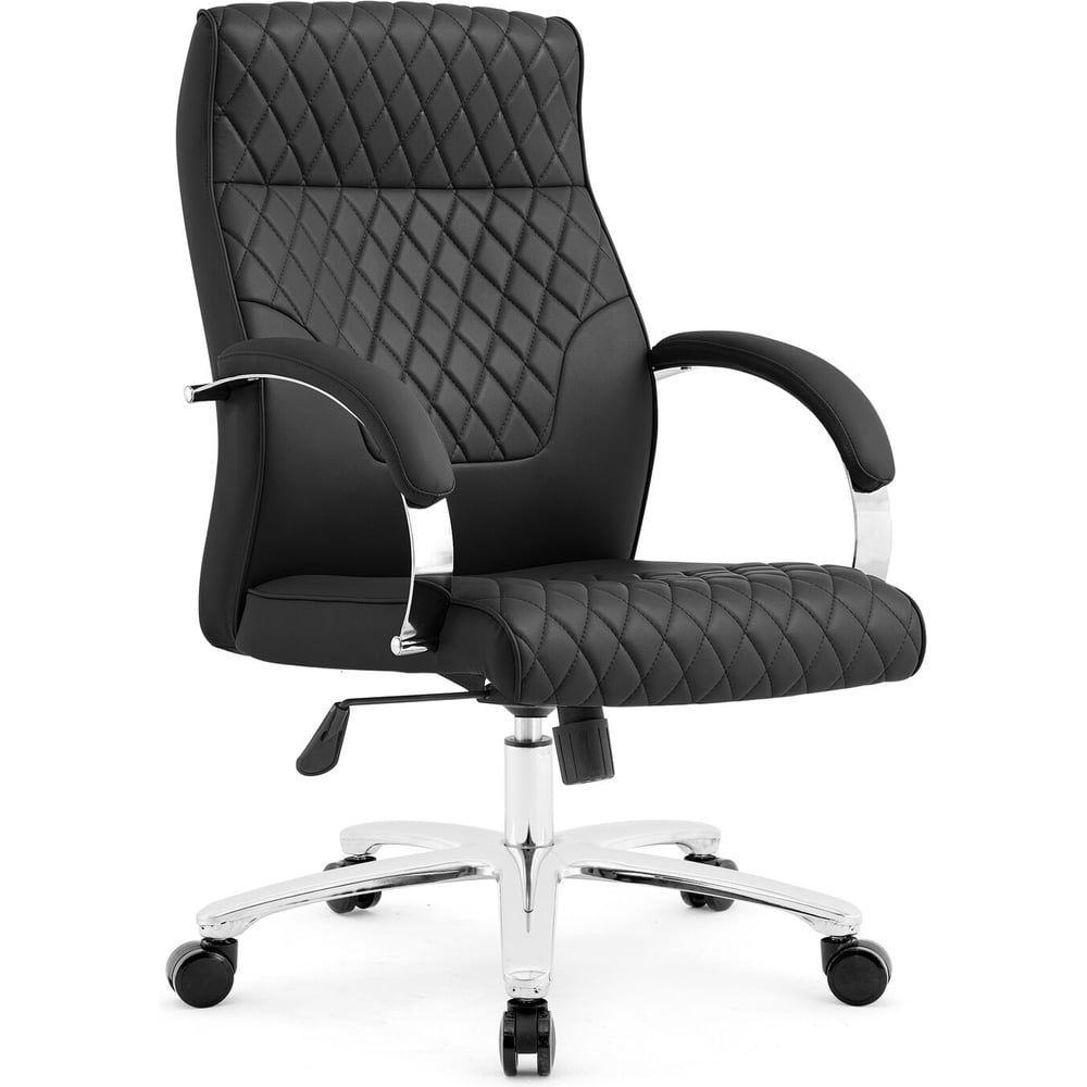 Изображение товара Компьютерное кресло GRAMBER D16 черное с хромом регулируемое