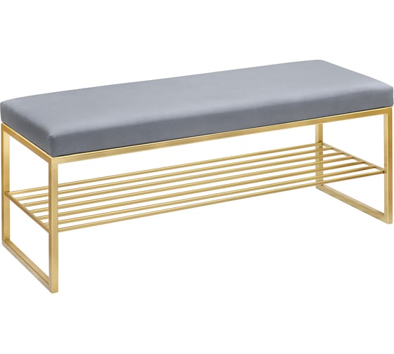 Изображение товара Банкетка GreenWeen RUBY золотая/светло-голубой GW-RUBY-LB-110G