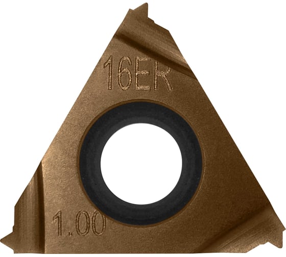 Изображение товара Пластина токарная сменная неперетачиваемая Carbon IT16ER100ISO6036 для точения наружней резьбы 899059