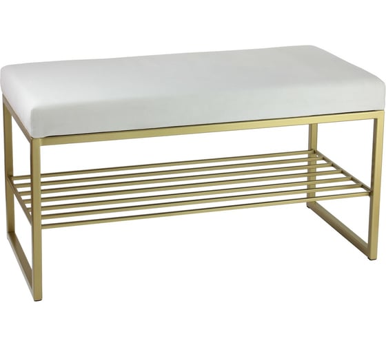 Изображение товара Банкетка GreenWeen RUBY MINI золотой/слоновая кость GW-RUBYMINI-I-850G