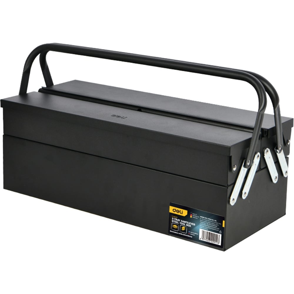 Изображение товара Металлический трёъярусный раскладной ящик для инструментов DELI DL6232 220420