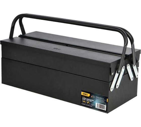 Изображение товара Ящик для инструментов трёхъярусный металлический раскладной DELI DL6232 220420