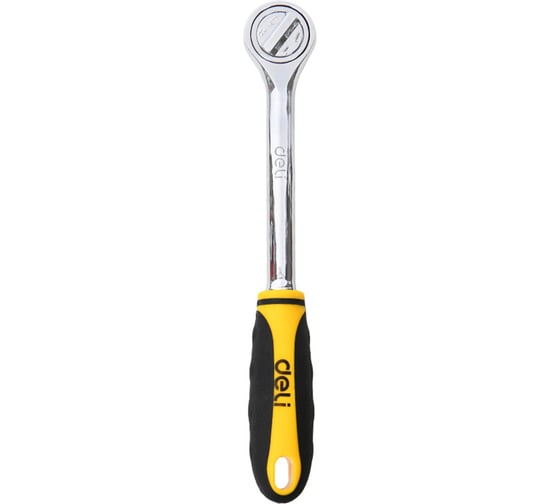 Изображение товара Ключ-трещотка DELI 1/2 DL4180 (45 зубьев, длина 255мм, углеродистая сталь) 220416