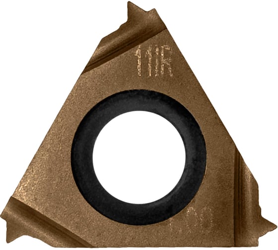 Изображение товара Пластина токарная сменная неперетачиваемая Carbon IT11IR100ISO6036 для точения внутренней резьбы 899058