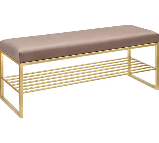 Изображение товара Банкетка GreenWeen RUBY золотая/мокко GW-RUBY-M-110G