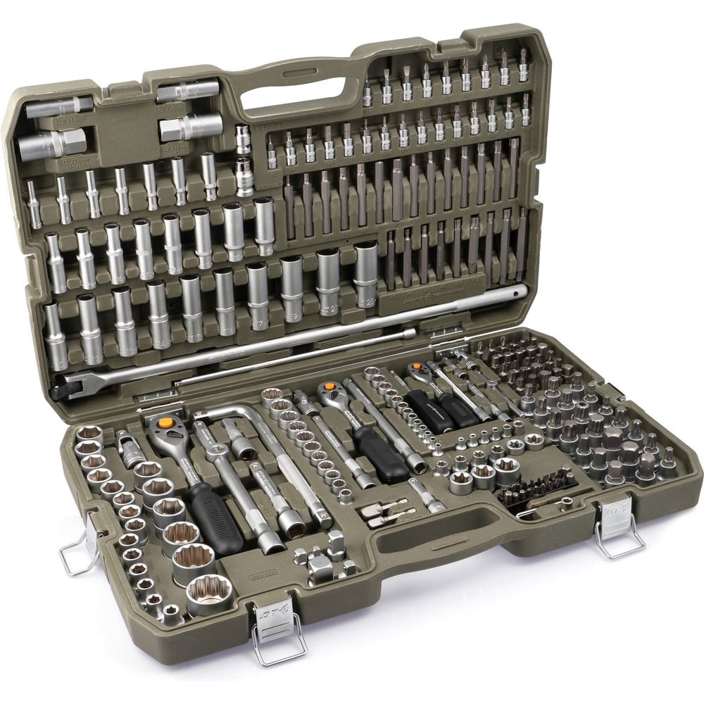 Изображение товара Профессиональный набор головок и принадлежностей 243 предмета Дело Техники