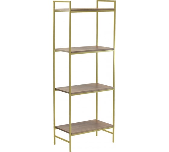 Изображение товара Стеллаж GreenWeen ALTO золотой, ЛДСП Робиния, 550x300x1450 GW-ALTO-550G-LD-R