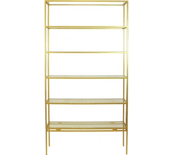 Изображение товара Стеллаж GreenWeen OSWALD золотой, стекло GW-OSWALD-G-G