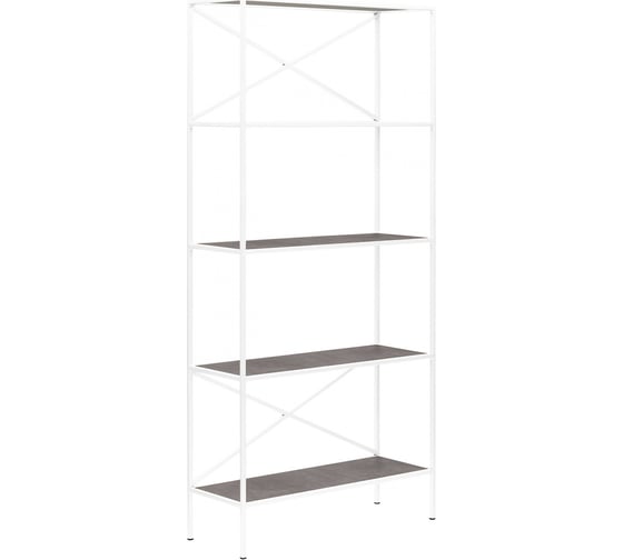 Изображение товара Стеллаж GreenWeen KARIN-800 белый, керамика антрацит 1750x800x300 GW-KARIN-800-W-KA