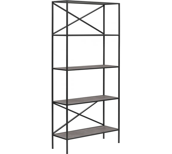 Изображение товара Стеллаж GreenWeen KARIN-800 черный, керамика антрацит 1750x800x300 GW-KARIN-800-B-KA