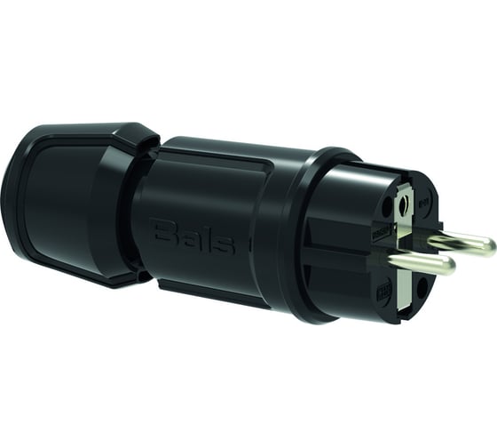 Изображение товара Вилка Bals Schuko 16A 3p 250V IP44 черный MULTI-GRIP 1 шт. 7372-b