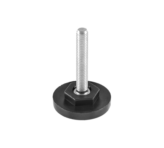 Изображение товара Опора резьбовая Миниворкс Ø40 М8х50, под ключ, цвет черный – (10 шт.) 40М8-50ЧС