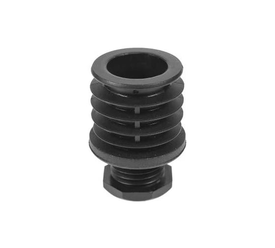 Изображение товара Опора мебельная регулируемая Миниворкс пластиковая Ø38 мм, серия PRT, стенка 1.5-2.0 мм, цвет черный – (5 шт.) PRT38x1,5-2