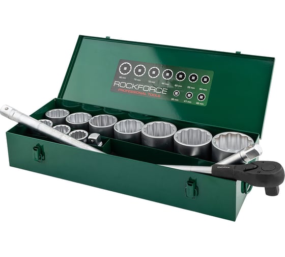 Изображение товара Набор инструментов Rockforce 15 предметов, 1, 12 граней RF-8151-9(63993)