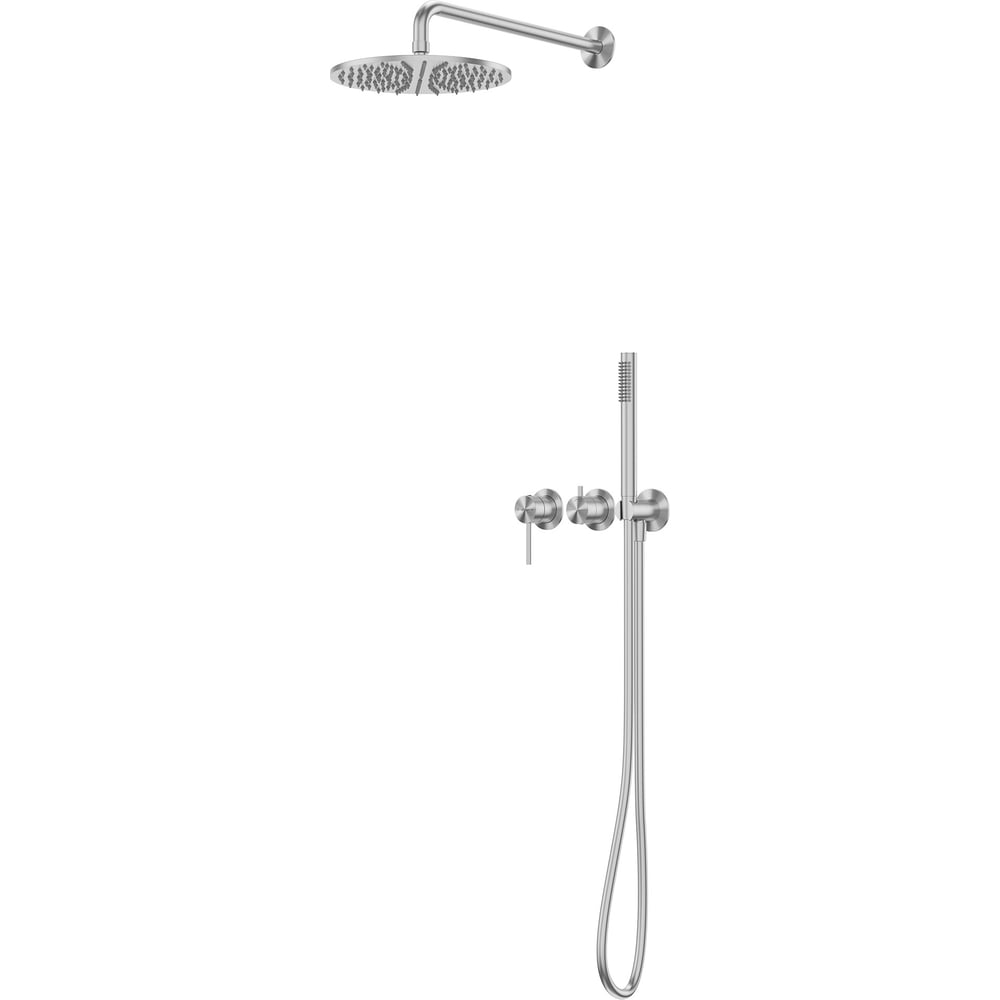 Изображение товара Душевая система ABBER Wasser Kreis 316 скрытого монтажа без излива, сталь брашированная AF8118BST