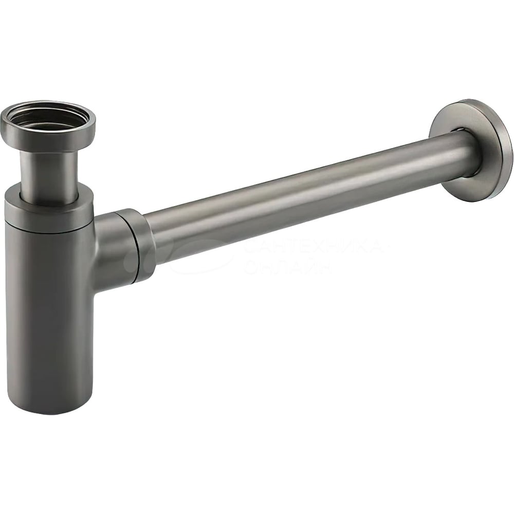 Изображение товара Сифон для раковины FRAP F82-9 латунь оружейная сталь монтажный бытовой