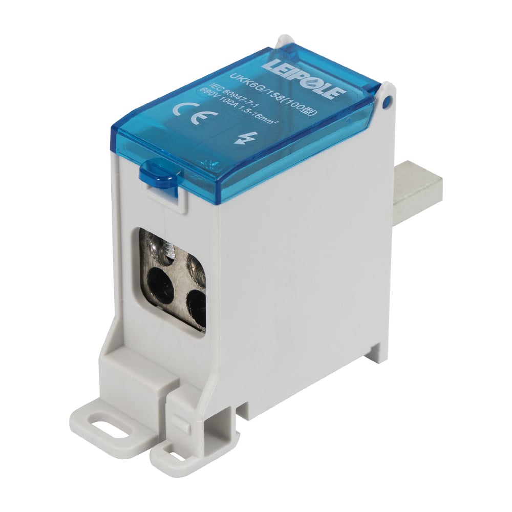 Изображение товара Распределительный блок Leipole 100А 690В на DIN-рейку UKK6G/158/4x16