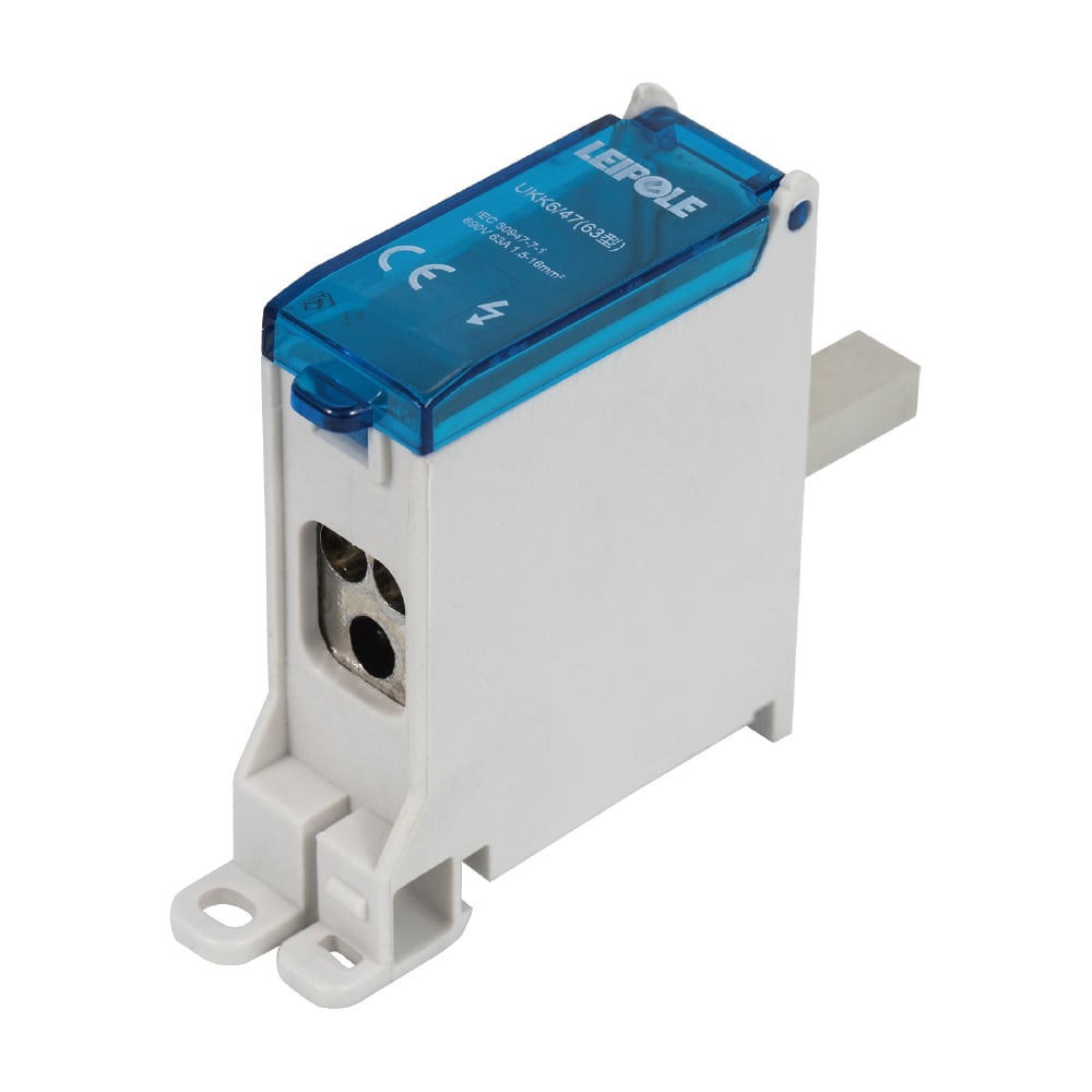 Изображение товара Распределительная коробка Leipole 63А 690В для DIN-рейки на 3 провода