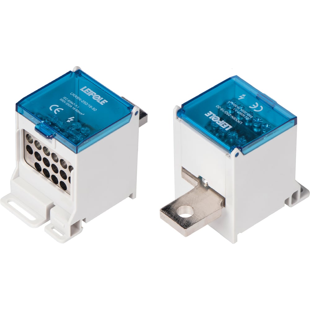 Изображение товара Распределительный блок Leipole 250А на DIN-рейку UKK6N-250/16-50/16x10 5012.080