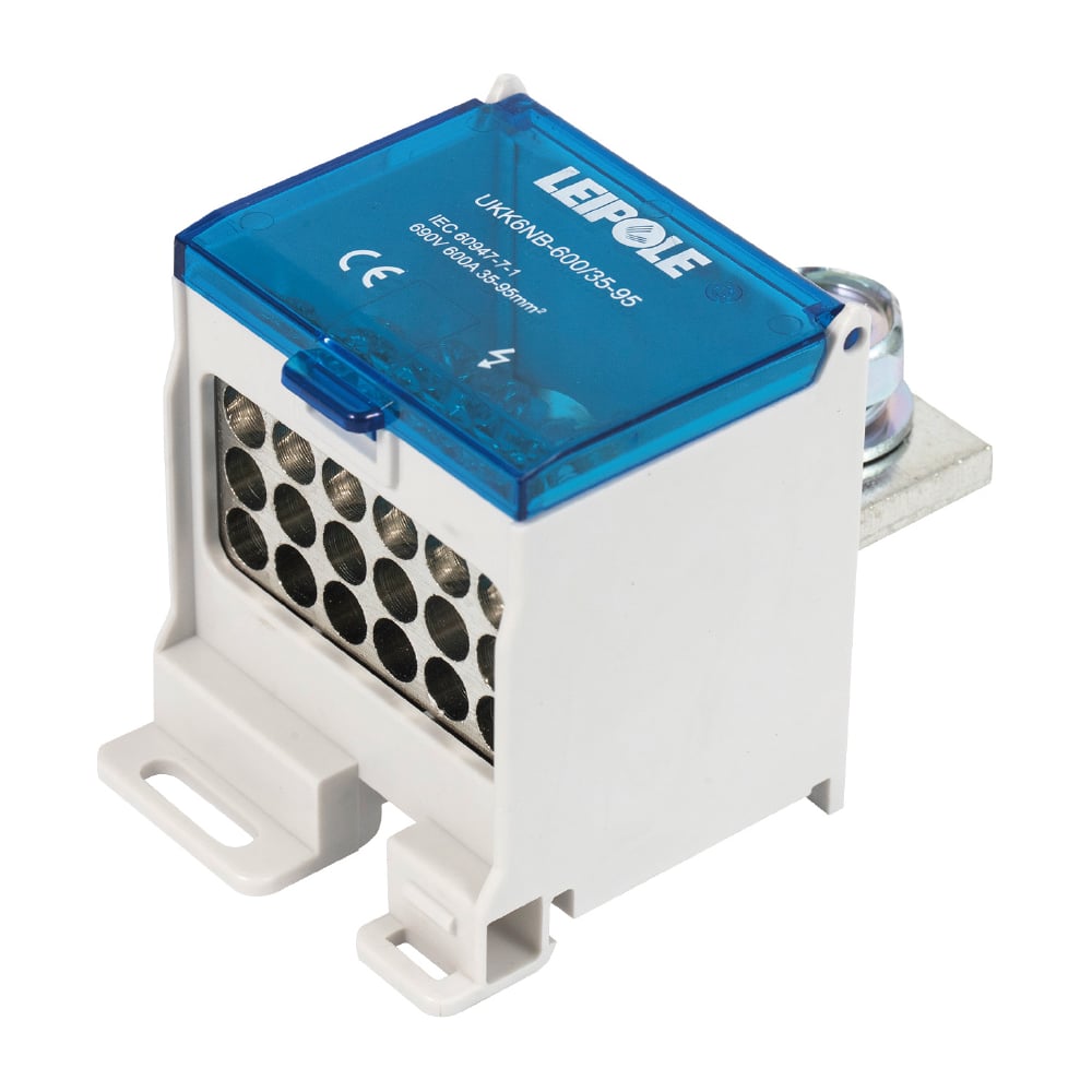 Изображение товара Распределительный блок Leipole UKK6NB 600А 690В на DIN-рейку