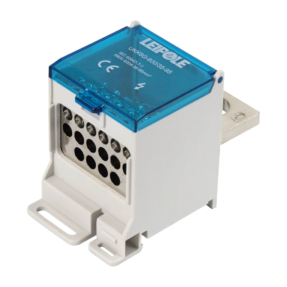 Изображение товара Распределительный блок Leipole 600А 690В на DIN-рейку UKK6G-600/35-95