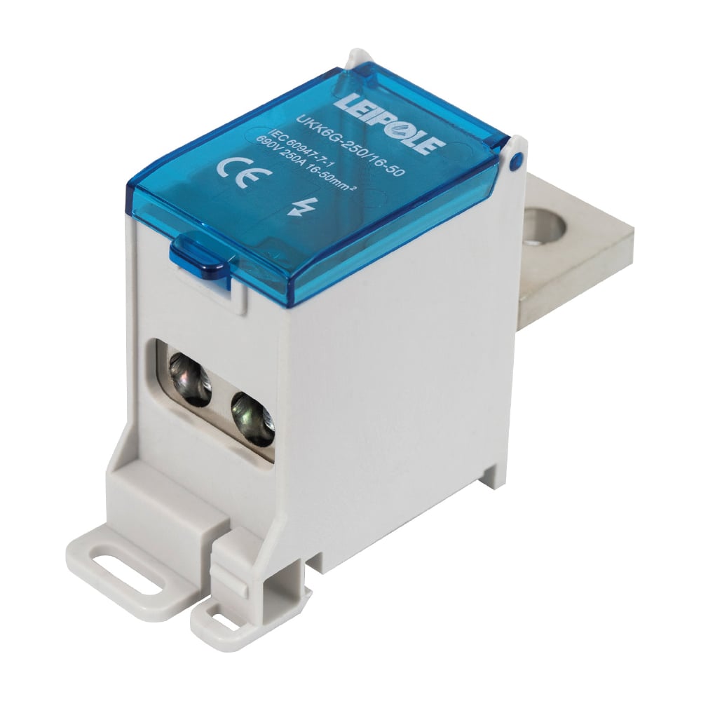 Изображение товара Распределительный блок Leipole UKK6G 250А 690В на DIN-рейку