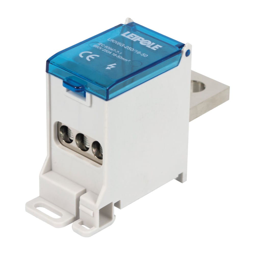 Изображение товара Распределительный блок Leipole UKK6G-250/16-50/3x16 250А 690В на DIN-рейку