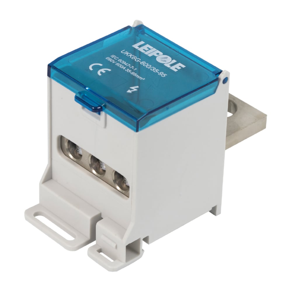 Изображение товара Распределительный блок Leipole 600А на DIN-рейку 690В 3-полюсный серия UKK600