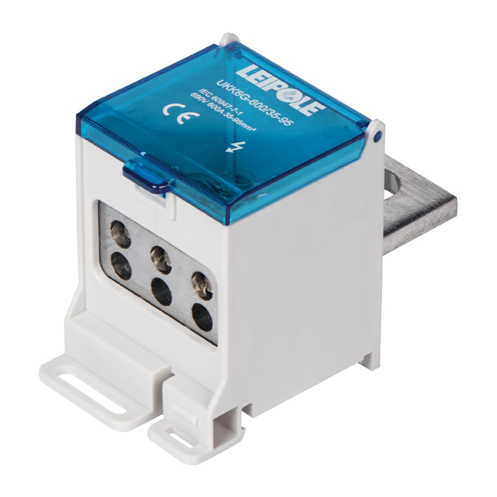 Изображение товара Распределительный блок Leipole UKK6G-600/35-95/6x16 на DIN-рейку 600А 690В