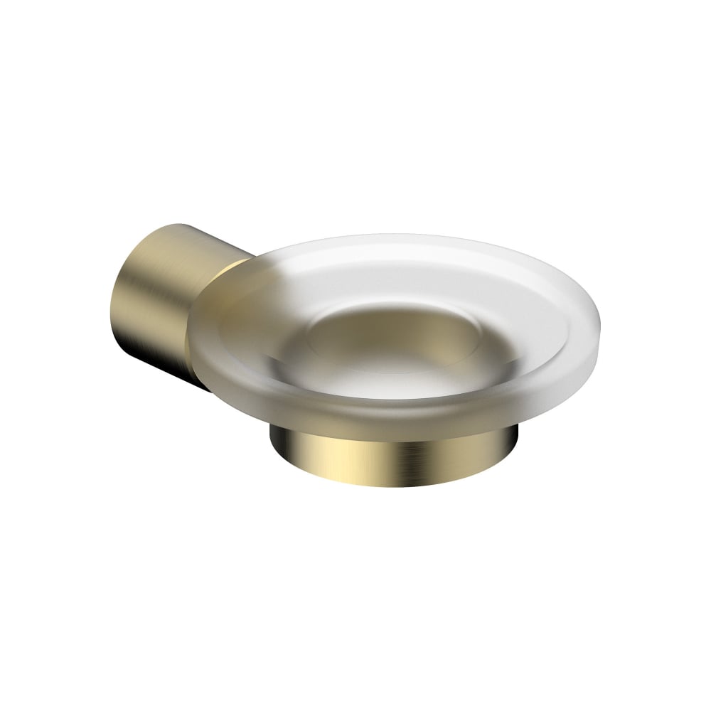 Изображение товара Мыльница ABBER с держателем Osten 316 золото нержавеющая сталь стекло