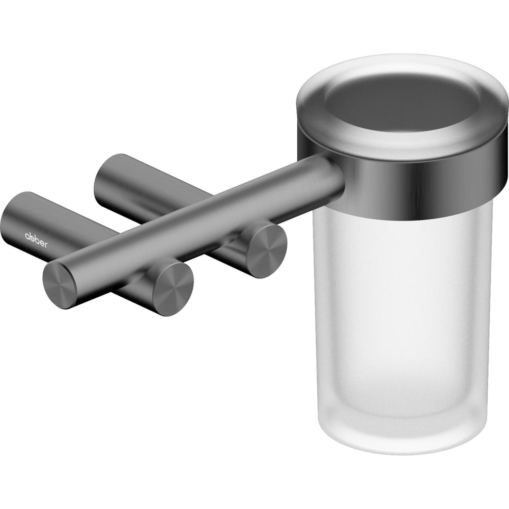 Изображение товара Стакан для зубных щеток ABBER с держателем Osten 316 оружейная сталь брашированная AA1860BGG
