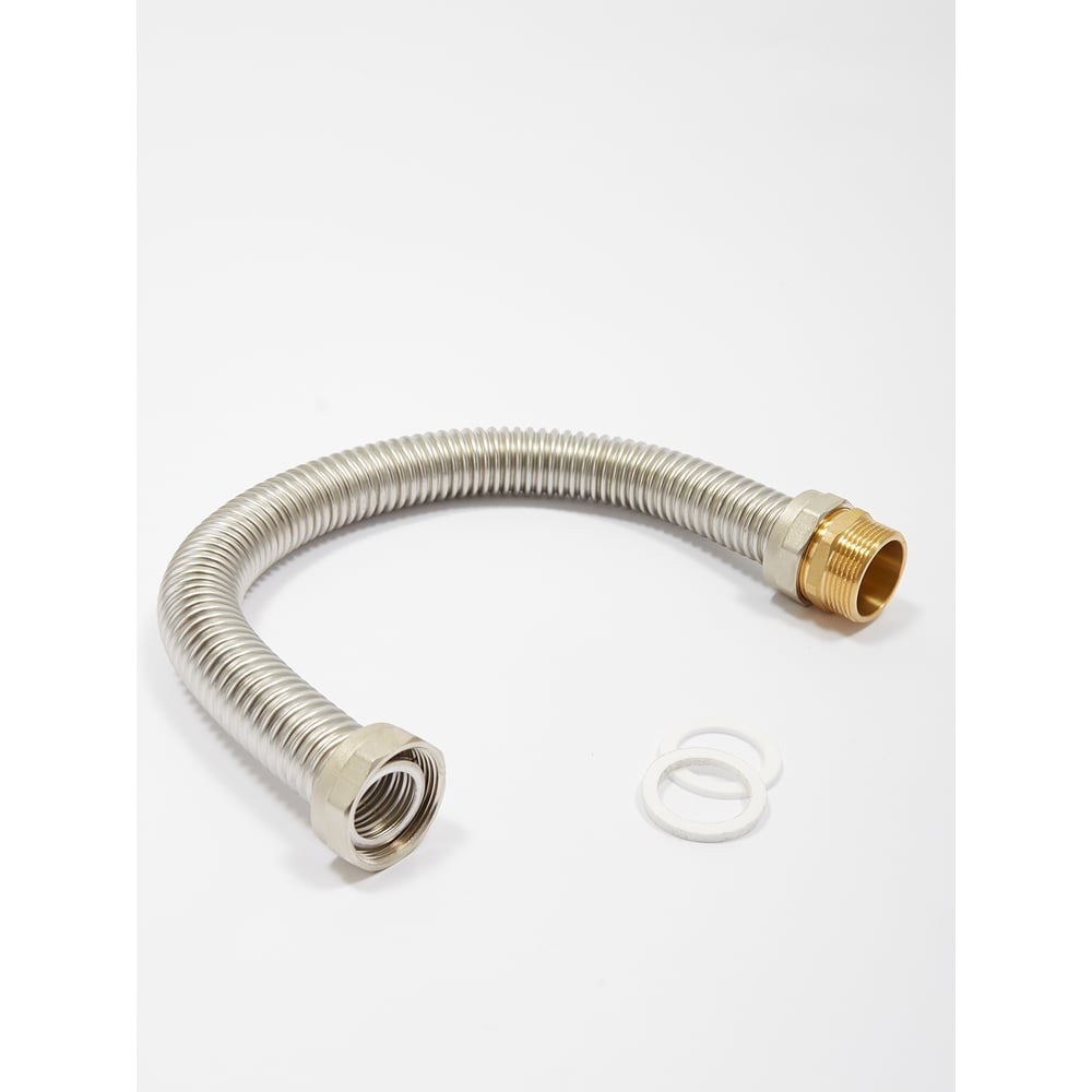 Изображение товара Гибкая подводка KOFULSO с 2-мя стопорными кольцами, прокладками, ниппелем и гайками 2 KF 50/1700 г/ш