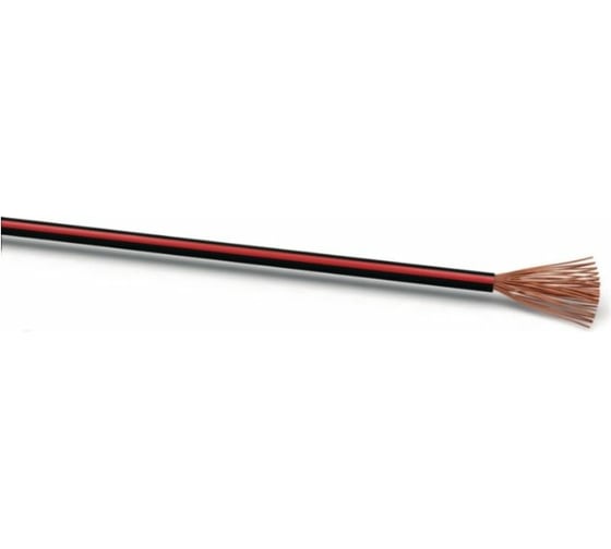 Изображение товара Провода BERNER FLY с одиночной изоляцией черный с красной полосой 0.75 344137