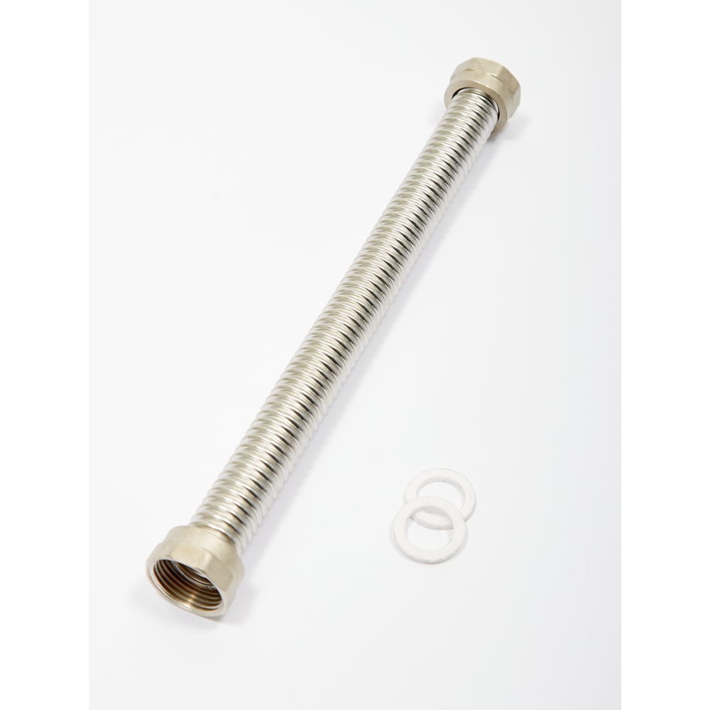 Изображение товара Гибкая подводка Kofulso с 2-мя стопорными кольцами, прокладками и гайками 1 1/4" KF 32/400 г/г