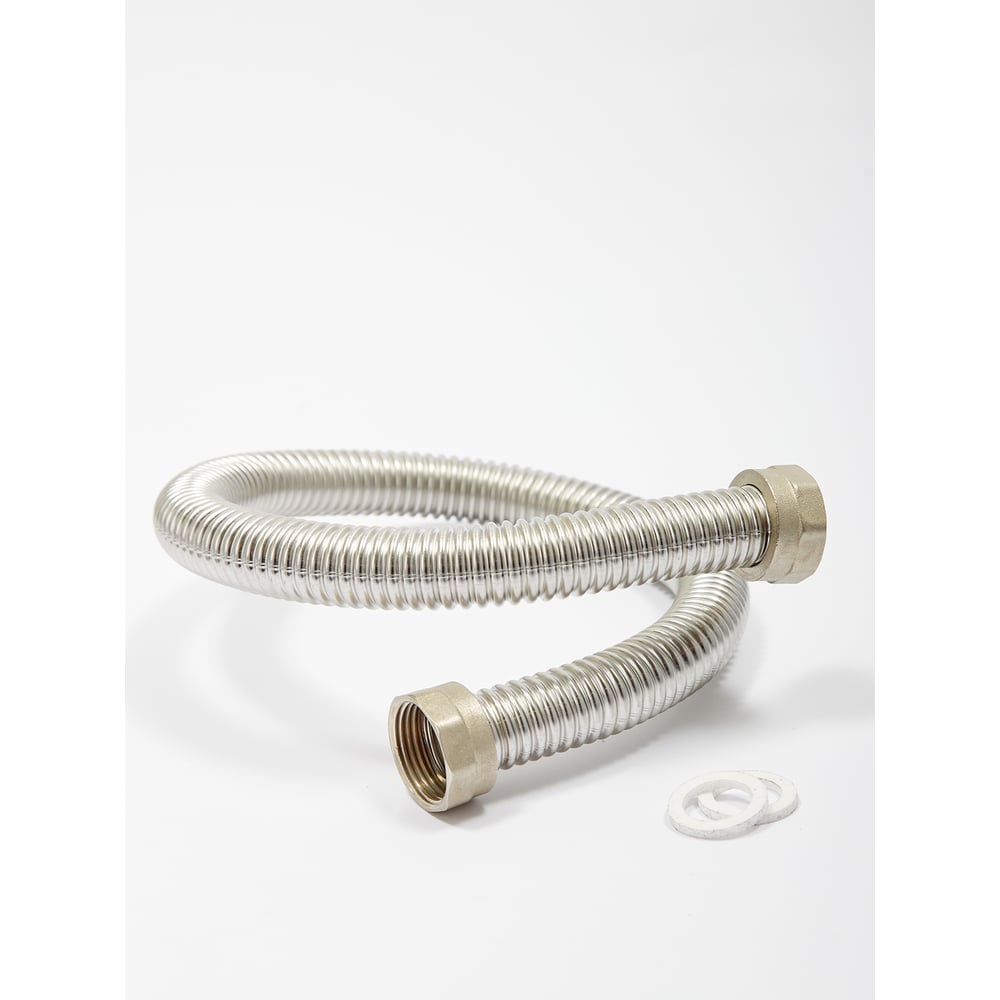 Изображение товара Гибкая подводка с 2-мя стопорными кольцами, прокладками и гайками 1 ¼ KF 32/1600 г/г Kofulso