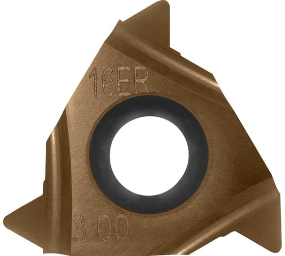 Изображение товара Пластина токарная сменная неперетачиваемая Carbon IT16ER300ISO6036 для точения наружней резьбы 899064