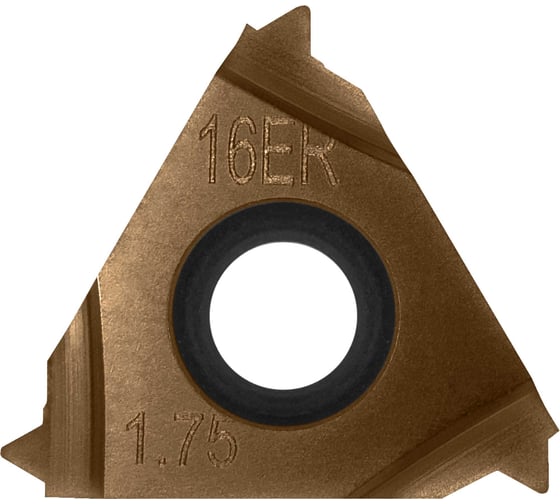 Изображение товара Пластина токарная сменная неперетачиваемая Carbon IT16ER175ISO1562 для точения резьбы 899030