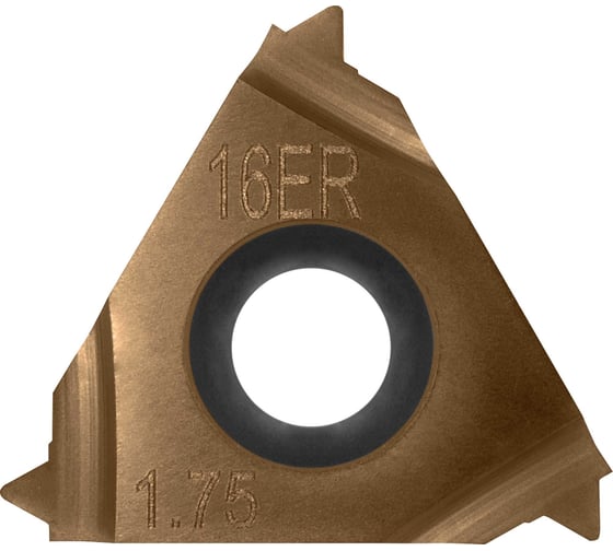 Изображение товара Пластина токарная сменная неперетачиваемая Carbon IT16ER175ISO6036 для точения наружней резьбы 899061