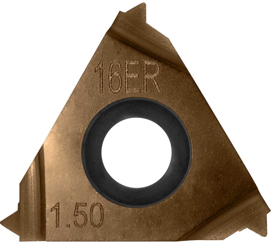 Изображение товара Пластина токарная сменная неперетачиваемая Carbon IT16ER150ISO1562 для точения резьбы 899029