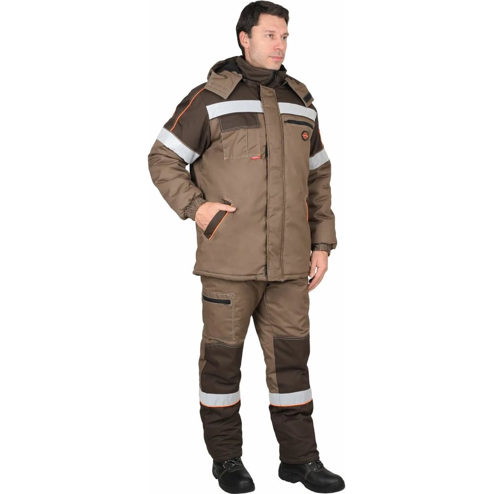 Изображение товара Костюм СИРИУС РОДОС зимний св. коричневый с т.коричневым р. 104-108/170-176 108172