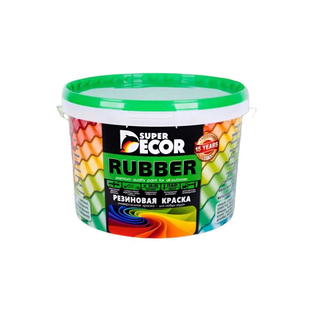 Изображение товара Резиновая краска SUPER DECOR RAL 8017 12кг 4630024705498