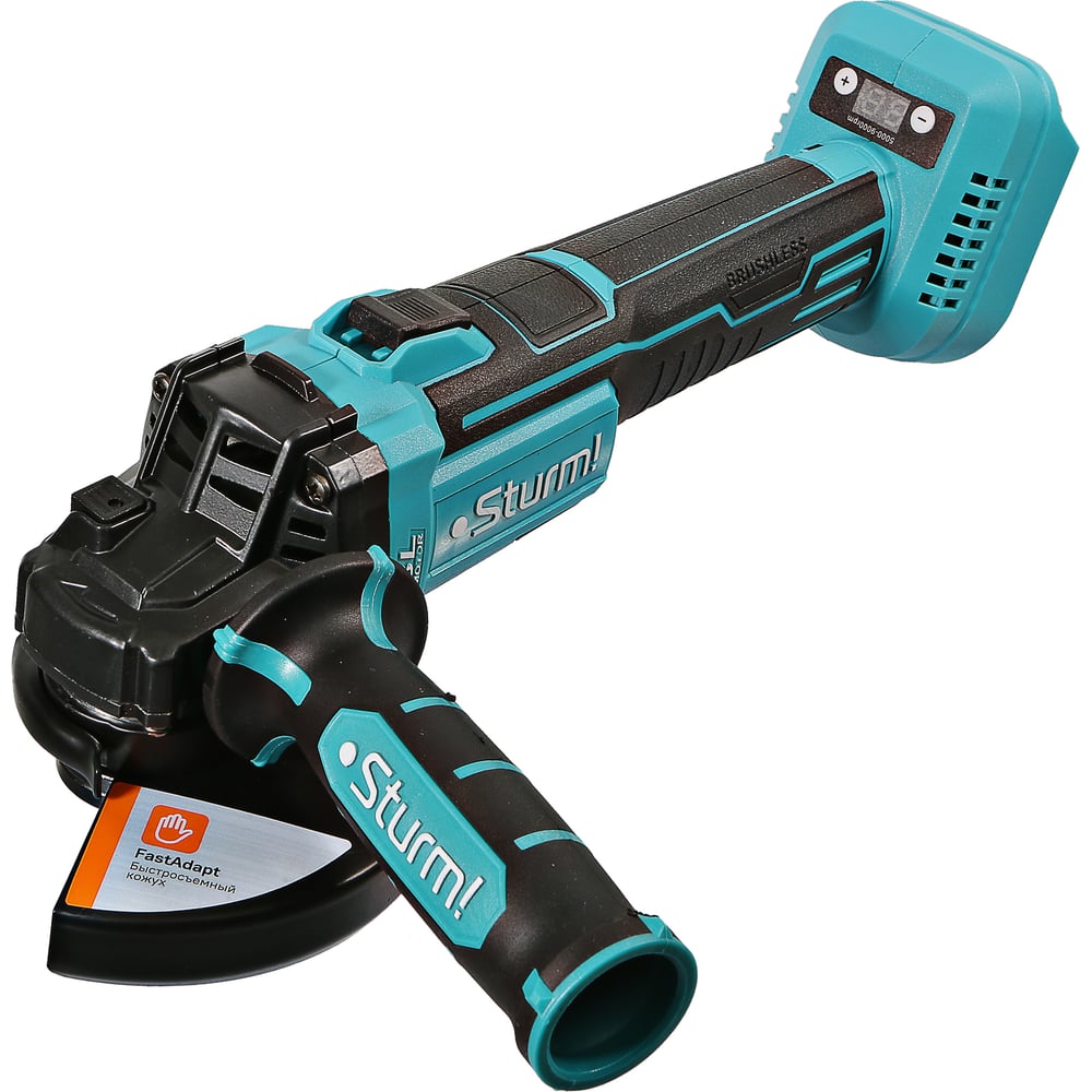 Изображение товара Аккумуляторная углошлифовальная машина Sturm CAG1812BLE 125 мм, бесщеточный двигатель