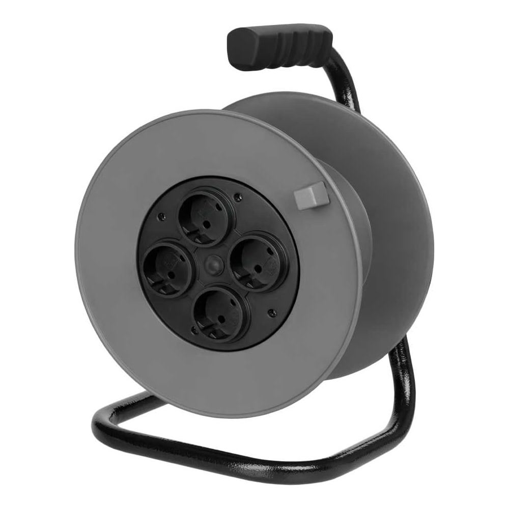 Изображение товара Катушка TDM ELECTRIC пластиковая для подключения проводов 4 розетки без заземления SQ1306-0014