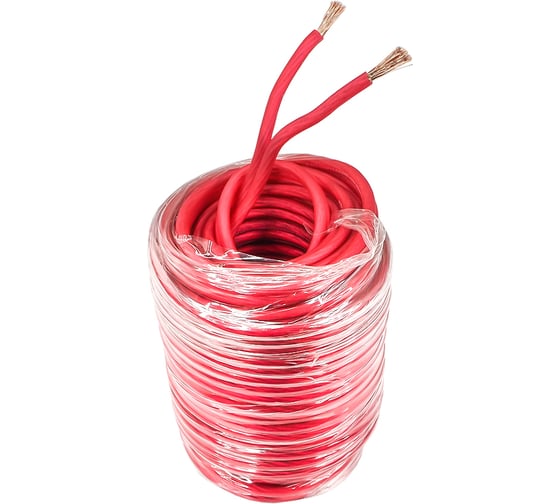 Изображение товара Кабель акустический AURA 14AWG/2.50мм2, 10м/блистер, красный прозрачный SCA-B250