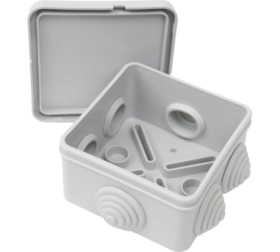 Изображение товара Gigant Коробка распределительная о.п 70х70х40, 6 выходов, IP44, 44056-1GI