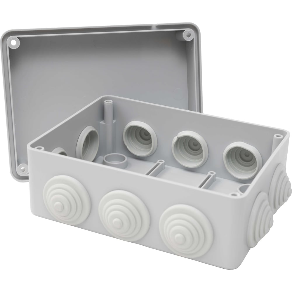 Изображение товара Gigant Коробка распределительная о.п 150х110х70 IP55, 10 входов, белая