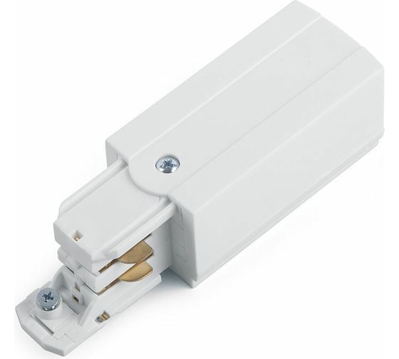 Изображение товара Коннектор для трехфазного шинопровода ЭРА STR-30-W-CN-PL типа PL кабельный ввод, левый, белый Б0049716